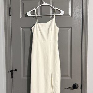 Hello Molly Time Well Spent Midi Dress White - S